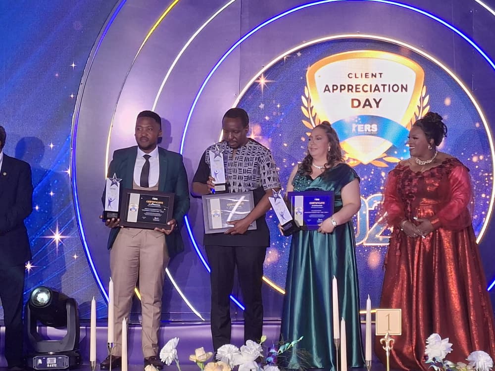 Award recipients pose with their certificates during the 4th Annual ERS Client Appreciation Day held at the Happy Valley Hotel in Ezulwini. (Photo: Adekunle Owolabi)