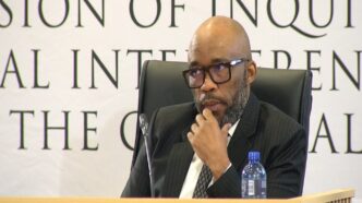 Vusimuzi 'Cat' Matlala at his appearance before the Madlanga Commission.