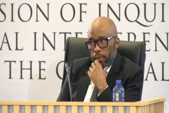 Vusimuzi 'Cat' Matlala at his appearance before the Madlanga Commission.