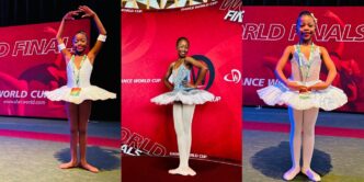 Three ballerinas. One flag. 🇸🇿🩰 Nkosinemusa, Elihle and Wenziwe brought their magic to the Dance World Cup stage in Dublin. So proud of our girls.