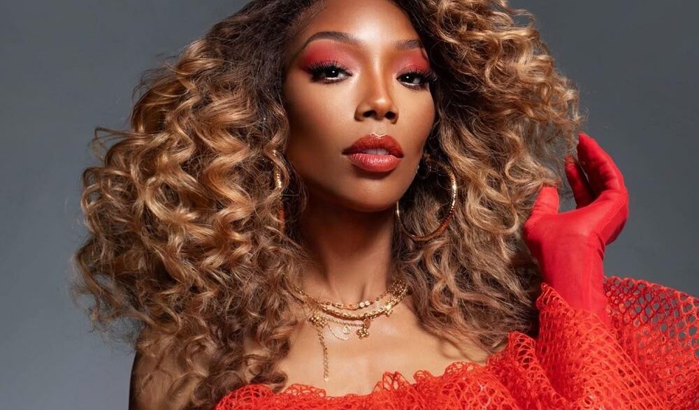 American R&B star Brandy