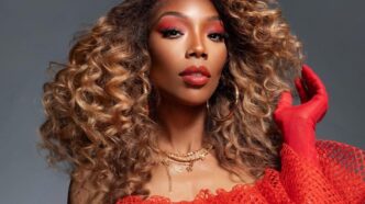 American R&B star Brandy