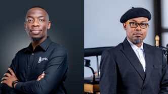 Swati vocalist and cultural ambassador Akuse Khula, alongside Phindokuhle Sithole, ahead of the Phuphani album launch in Mbabane.