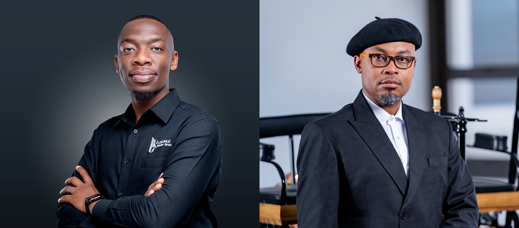 Swati vocalist and cultural ambassador Akuse Khula, alongside Phindokuhle Sithole, ahead of the Phuphani album launch in Mbabane.