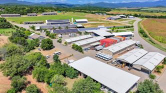 An aerial view of The Luke Commission facility.