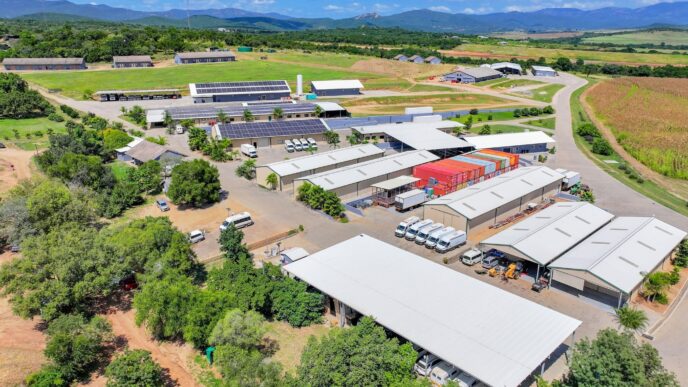 An aerial view of The Luke Commission facility.