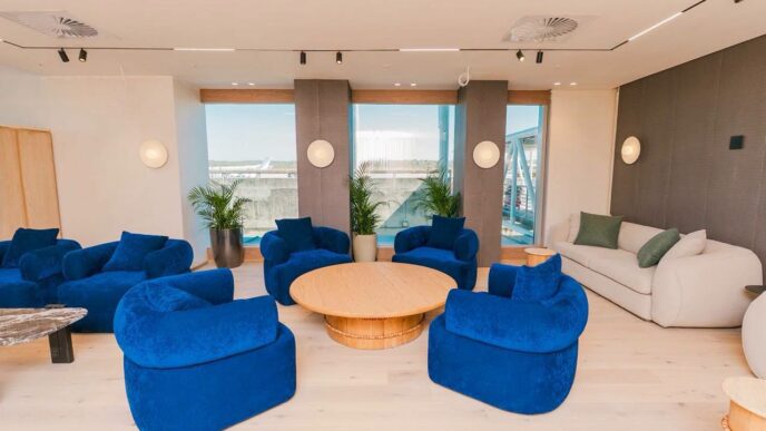 A view of the diploamatic lounge at the KMIII after it was unveiled. (Photos: X/EswatiniGovernment)