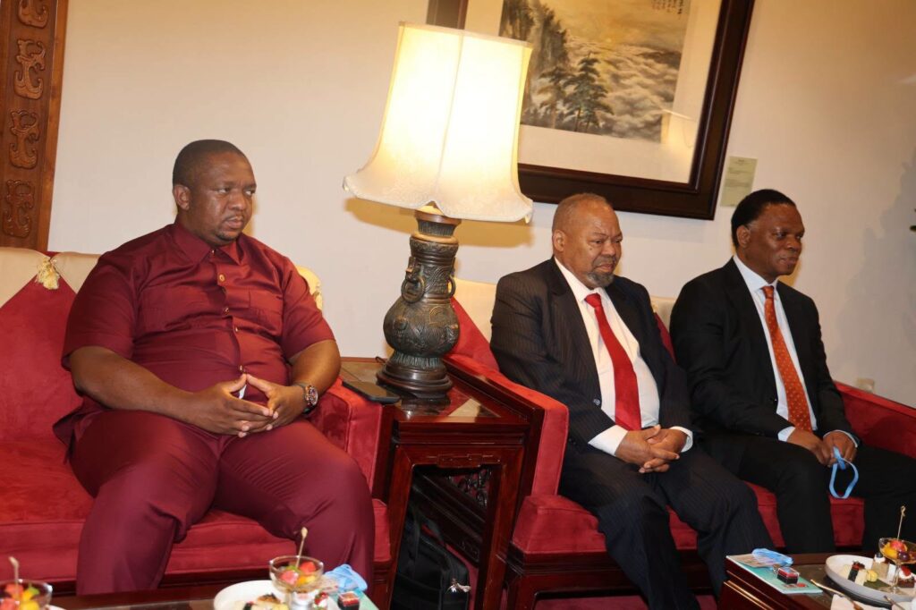 Ministers of Labour and Social Security Phila Buthelezi, Natural Resources and Energy Prince Lonkhokhela, and Economic Planning and Development Dr Tambo Gina pictured during a sitting. Photo: Eswatini Government