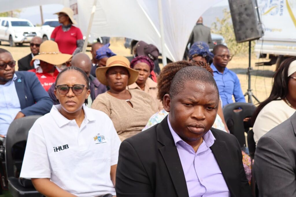 Residents and community members attend the official opening of the Macetjeni iHub in Gilgal Inkhundla.