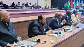 Eswatini’s delegation at the SADC Organ Troika Meeting in Durban, South Africa, includes Economic Planning and Development Minister Dr Thambo Gina, Defence Principal Secretary Lizinyane Prince Sicalo, King’s Private Secretary Mbongeni Simelane, Under Secretary for Political Affairs Vuli Kunene and Acting High Commissioner to South Africa Lindiwe Mndzebele.
