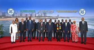 SADC Heads of State and Government pose for a group photograph during the 46th Ordinary SADC Summit held in Durban, South Africa, on 17 August 2026. 📸 Photo: SADC