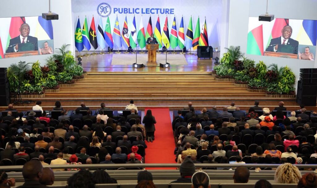 Delegates and participants attend the SADC Public Lecture at the University of KwaZulu Natal in Durban, South Africa. Photo: SADC.