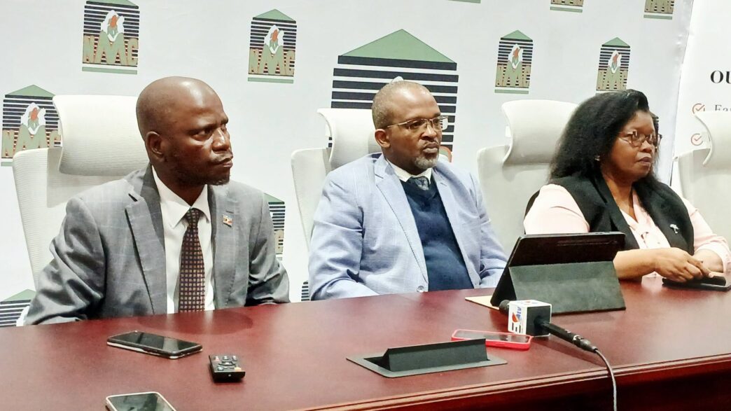 Agriculture Minister Mandla Tshawuka announces the 2026/27 grain planting season and Farm Input Support Programme during a press briefing. 📸 Photo: Eswatini Government