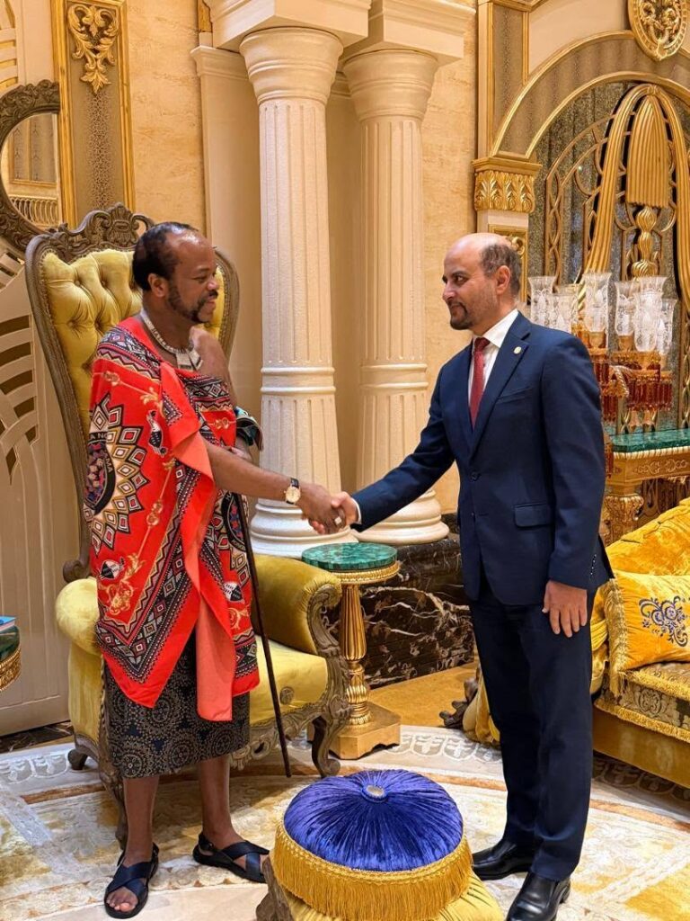 His Majesty King Mswati III meets OPEC Fund for International Development President Dr Abdulhamid Alkhalifa during the latter’s visit to the Kingdom of Eswatini