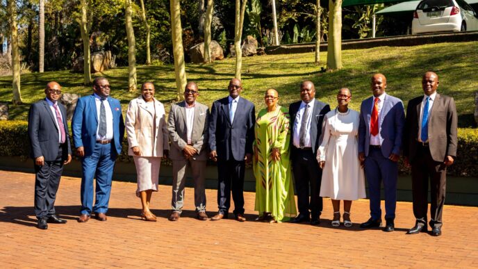 Members of His Majesty’s Correctional Services Executive Command and senior management pose for a group photograph during the four day leadership retreat at Pigg’s Peak Hotel. 📸 Photo: His Majesty’s Correctional Services