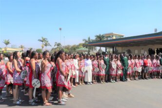 Imbali girls and His Majesty’s Correctional Services officers pose for a group photograph during the Gender Network session held at the Staff College in Matsapha. 📸 Photo: His Majesty’s Correctional Services