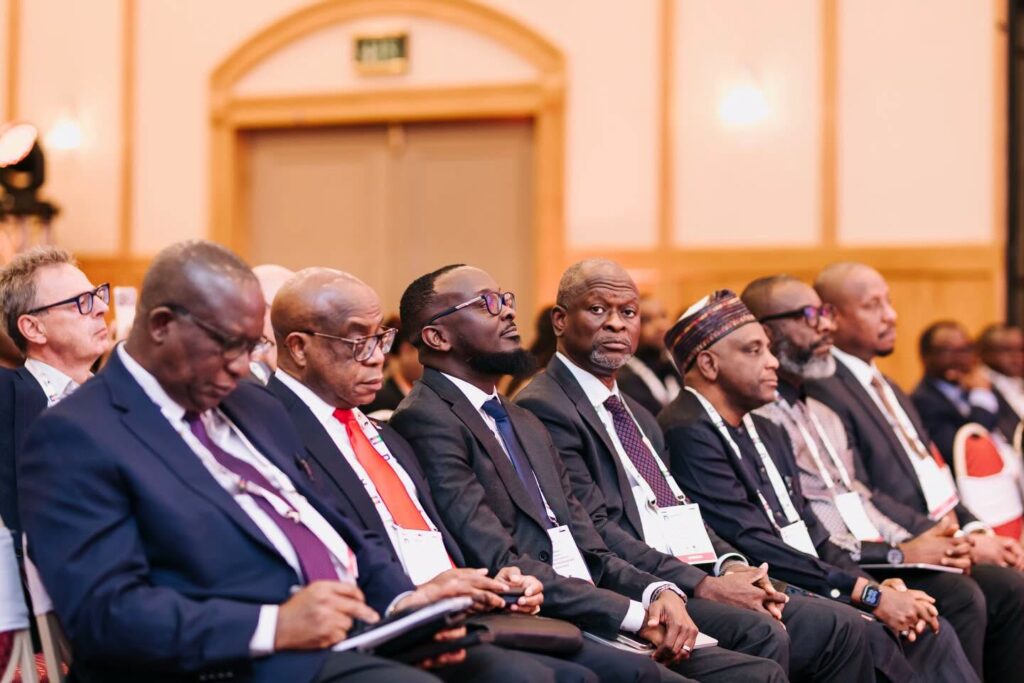 Delegates attend the fourth Namibia Oil and Gas Conference and Exhibition in Windhoek