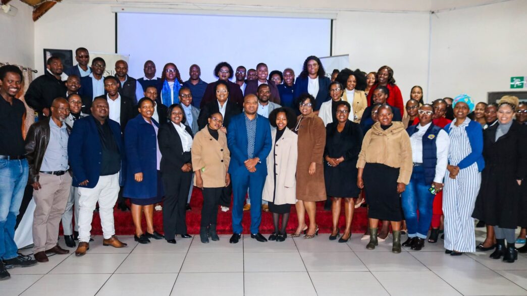 FSRA compliance officers and industry stakeholders pose for a group photo during the two-day AML/CFT/PF Compliance Engagement held at the Sibanesami Hotel from 25 to 26 August 2026.