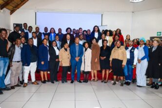 FSRA compliance officers and industry stakeholders pose for a group photo during the two-day AML/CFT/PF Compliance Engagement held at the Sibanesami Hotel from 25 to 26 August 2026.