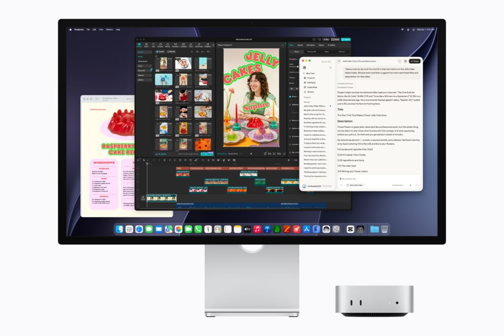 Mac mini can run on-device AI tasks like applying style effects to photos, running local models, or creating AI agents that automate daily tasks.