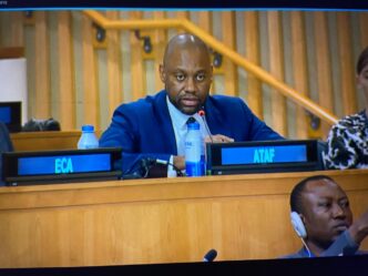 ATAF Head of Members and Multilateral Engagement Thulani Shongwe participates in the fifth session of negotiations for the United Nations Framework Convention on International Tax Cooperation in New York. 📸 Photo: ATAF