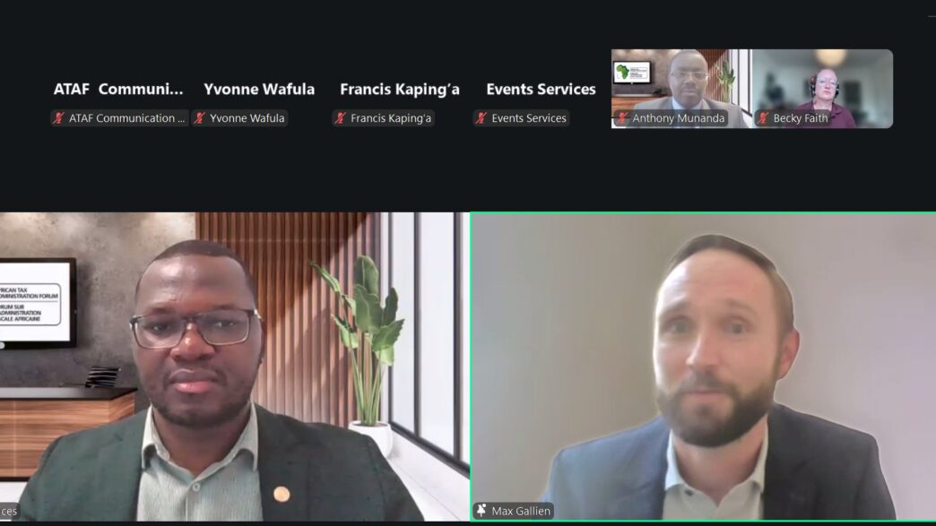 Tax practitioners and researchers from across Africa take part in a virtual discussion on the use of artificial intelligence and digital public infrastructure in tax administration. 📸 Photo: ATAF/ICTD
