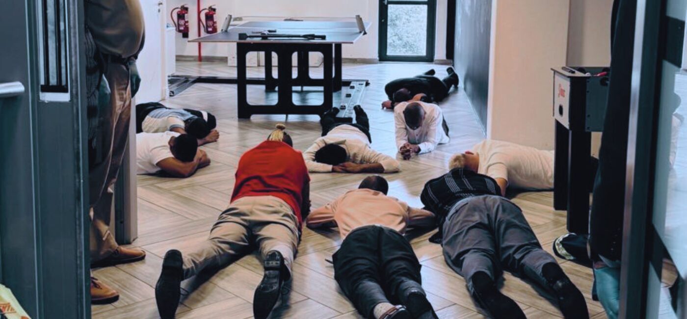 Suspects are processed following raids conducted as part of Operation Jackal IV, an eight-month Interpol-coordinated crackdown on West African organised crime networks. | Photo: Interpol