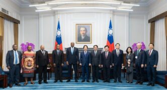 Eswatini Prime Minister Russell Mmiso Dlamini with his delegation have been received by Taiwan's President Lai Ching-te in his presidential offices in Taipei. (Photo: X/@ChingteLai)