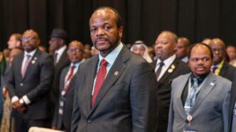 His Majesty King Mswati III delivers remarks after assuming the chairpersonship of the SADC Organ on Politics, Defence and Security Cooperation during the 46th SADC Summit in Durban, South Africa