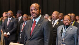 His Majesty King Mswati III delivers remarks after assuming the chairpersonship of the SADC Organ on Politics, Defence and Security Cooperation during the 46th SADC Summit in Durban, South Africa