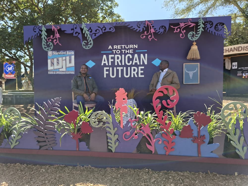 Standard Bank Eswatini Chief Executive Mvuselelo Fakudze and Prime Minister Russell Dlamini at the Luju festival. | Photo: Swazi24