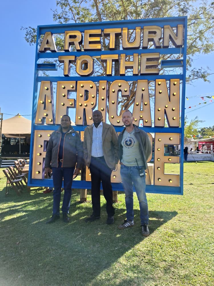 Standard Bank Eswatini Chief Executive Mvuselelo Fakudze, Prime Minister Russell Dlamini and Luju founder Jiggs Thorne pictured together during the Luju festival. | Photo: Swazi24
