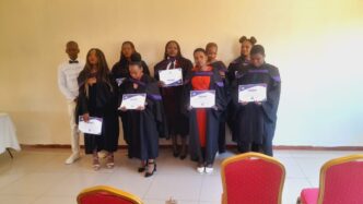 Some of the graduates from the first cohort of the Eswatini Tech Academy and Nginamadvolo Alliance community computing programme at The Highlands Inn Hotel in Piggs Peak on 1 August 2026. Picture: Supplied