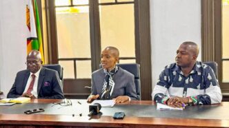 Zimbabwe’s Minister of Tourism and Hospitality Industry Barbara Rwodzi addresses journalists during a press conference ahead of World Tourism Month 2026 and the Sanganai/Hlanganani/Dzimbahwe Tourism Expo in Masvingo. Photo: Ministry of Tourism and Hospitality Industry Zimbabwe