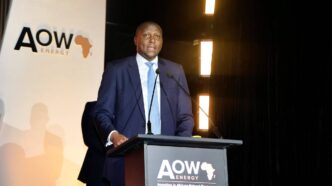 Prime Minister Russell Mmiso Dlamini addresses delegates at the AOW Energy 2026 conference in Accra, Ghana. Photo: Government of Eswatini