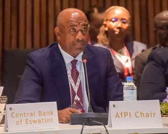 Central Bank of Eswatini Governor Dr Phil Mnisi, who has been appointed Chairperson of the African Financial Inclusion Policy Initiative (AfPI), during the AFI Global Policy Forum in Port Moresby, Papua New Guinea. Photo: Central Bank of Eswatini