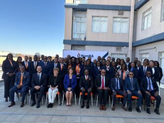 Experts from ATAF, the IMF and GIZ pose for a group photograph during the TADAT assessment of the Namibia Revenue Agency in Namibia. Photo: ATAF