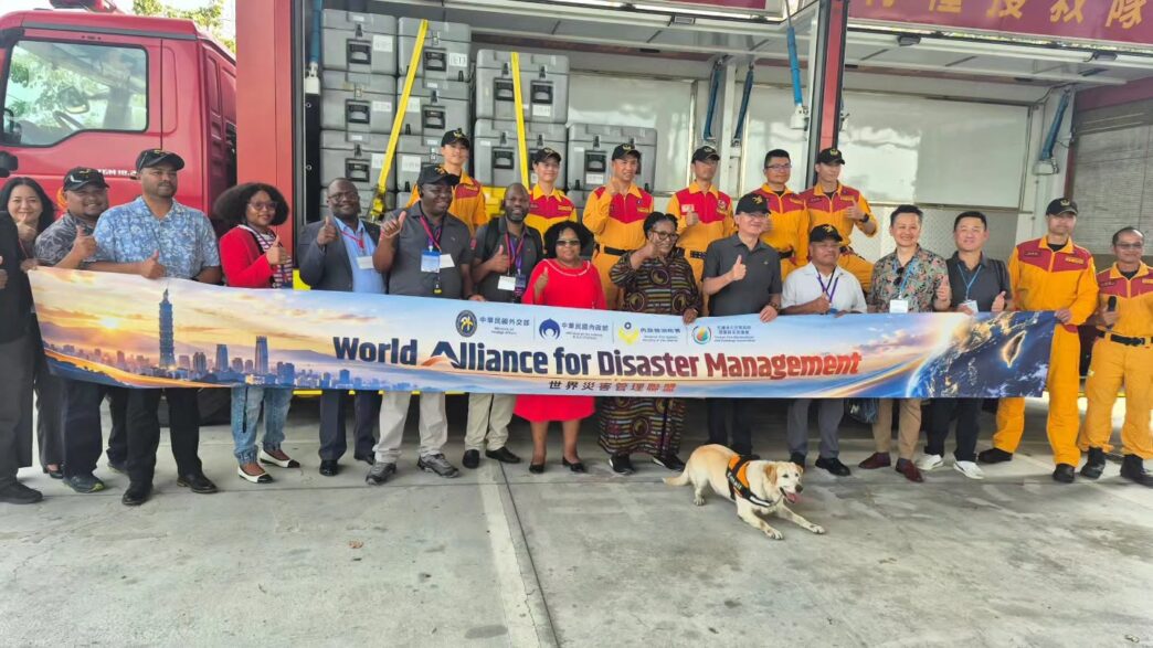Members of the Eswatini delegation and officials from Taiwan’s National Fire Agency pose for a group photo during the delegation’s visit to the agency’s training centre in Taiwan. Photo: Deputy Prime Minister’s Office Eswatini