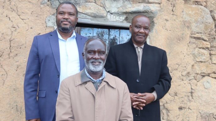 Minister of Tinkhundla Administration and Development S’khumbuzo Dlamini during his visit to the historic structure at KaZondwako.