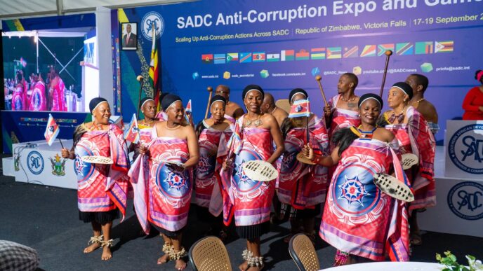 Members of the Eswatini delegation at the 2026 SADC Anti Corruption Expo and Games.