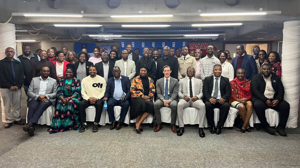 Representatives from the Ministry of Public Works and Transport, UNDP, ESSCOM and UNESWA during the partnership to establish the UNIPOD innovation and skills hub at UNESWA.