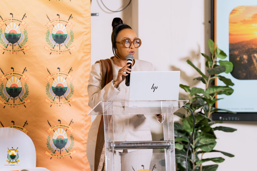 Mbabane City Council Chief Executive Gciniwe Fakudze addressing stakeholders during the engagement. Photo: Mbabane City Council