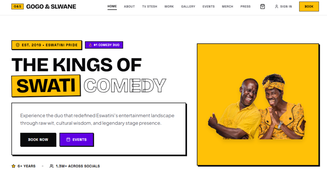 Gogo and S’lwane Website