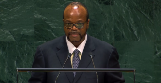 King Mswati III addresses the 81st UN General Assembly in New York. Photo: Screengrab from video