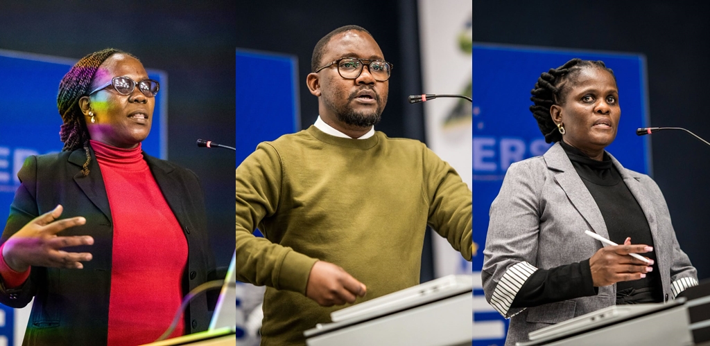 ERS officials and panelists lead discussions during the stakeholder engagement session on the new automated temporary importation application process. Photo by ERS.