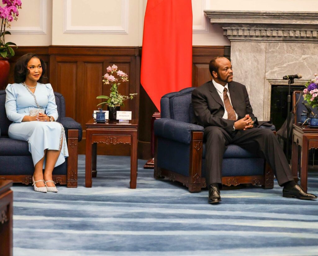 His Majesty King Mswati III pictured with Inkhosikati during the official visit to Taiwan
