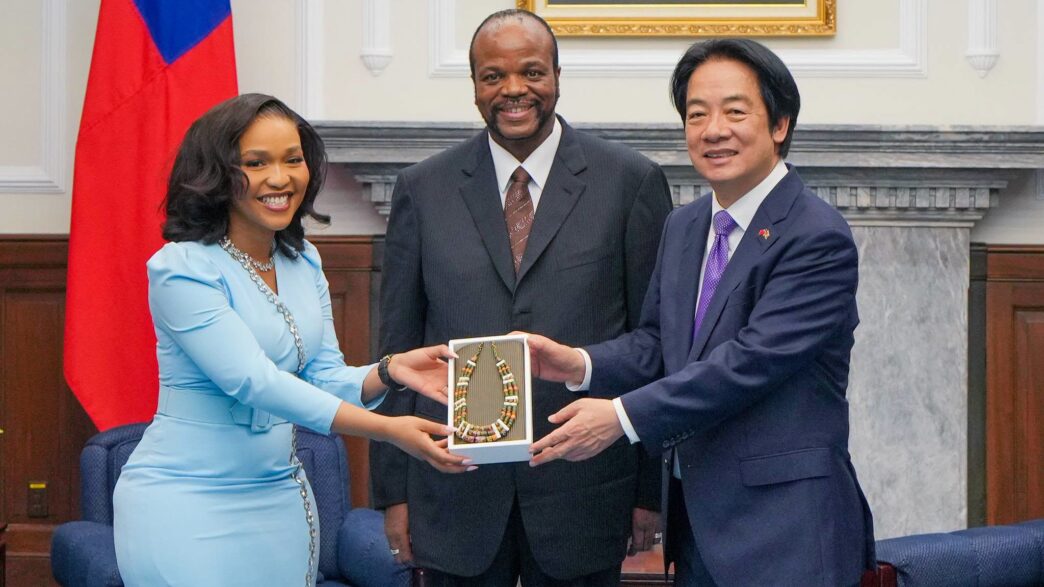 His Majesty King Mswati III and Inkhosikati pose with Taiwan President Lai Ching-te during the King’s official visit to Taiwan