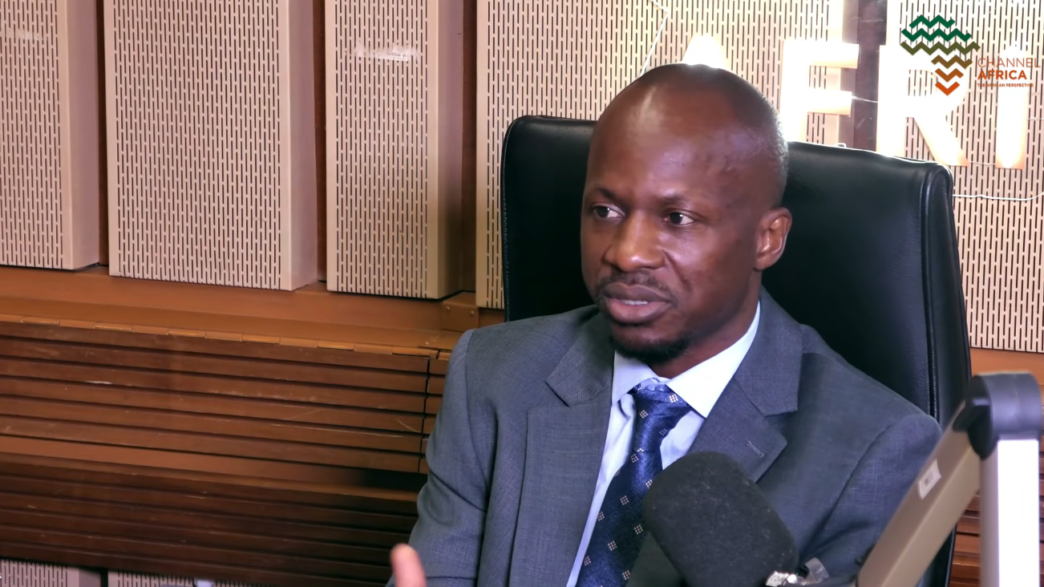 Adekunle Owolabi, Editor of The African Daily, speaking on Channel Africa about Africa’s trade relations with Russia and the importance of telling the continent’s stories.